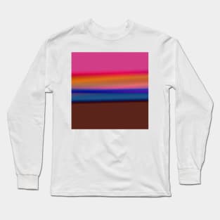 RED BLUE GREEN TEXTURE ART Long Sleeve T-Shirt